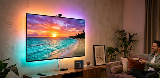 Smart TV RGBIC LED Backlight - App Controlled Ambient Light with Color Sync